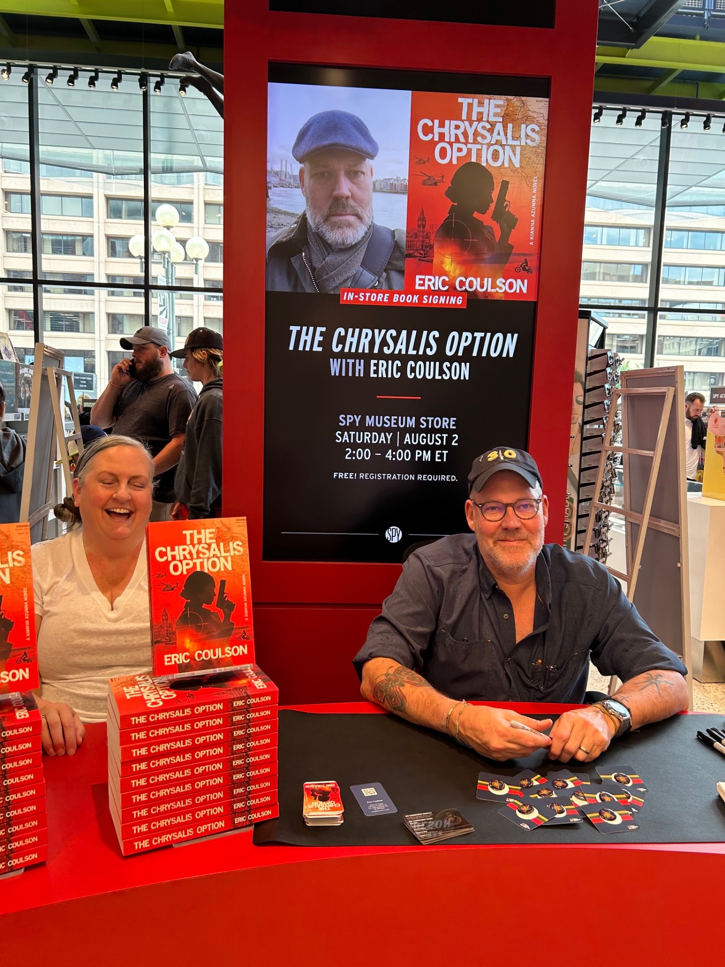 Eric Coulson at the in-store book signing event